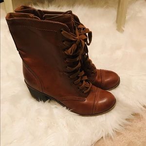 Rock & Candy Brown Booties (womens sz 12)